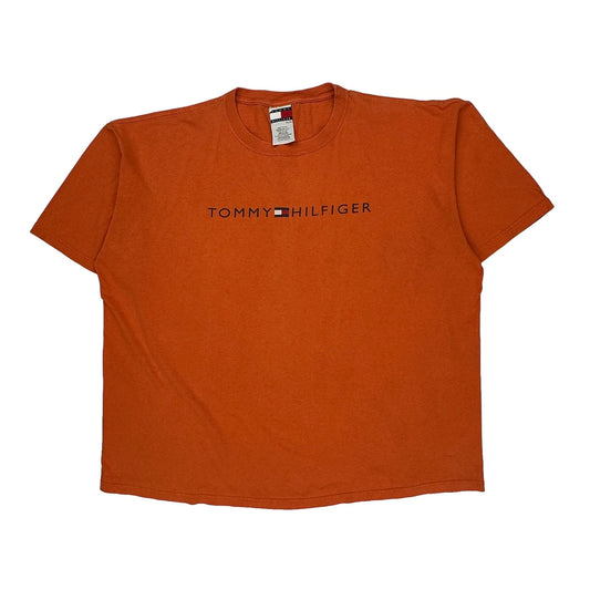 Made In USA Tommy Hilfiger T-Shirt - 2XL Orange Cotton