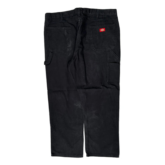 Vintage Dickies Cargo Carpenter Trousers - 42W 31L Black Cotton
