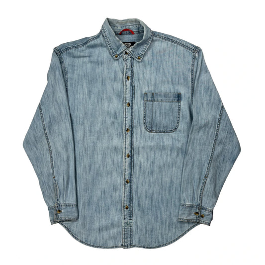 Levis Denim Shirt - Large Light Wash Cotton