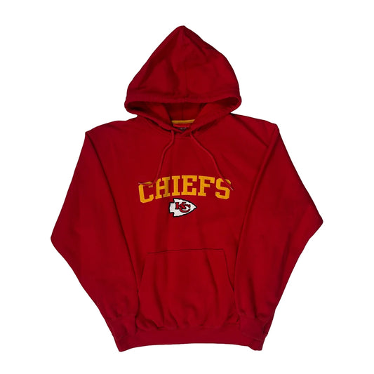 Kansas City Chiefs Nfl Graphic Hoodie - Medium Red Cotton Blend