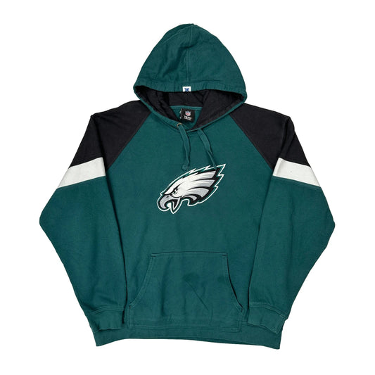Philadelphia Eagles Nfl Football Hoodie - Large Green Cotton