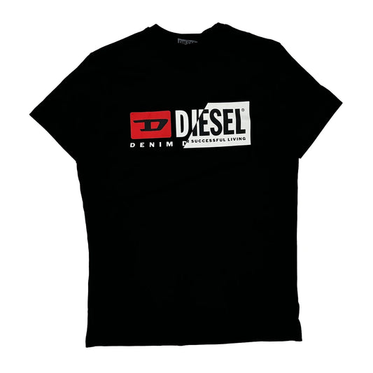 Denim Division Diesel T-Shirt - Large Black Cotton