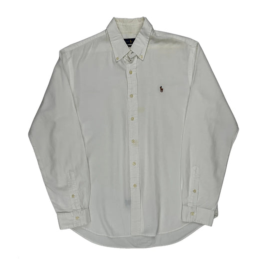 Ralph Lauren Chambray Oxford Shirt - Large White Cotton
