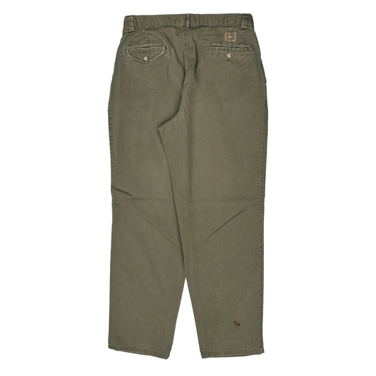 Vintage Polo By Ralph Lauren Trousers - 32W 31L Green Cotton