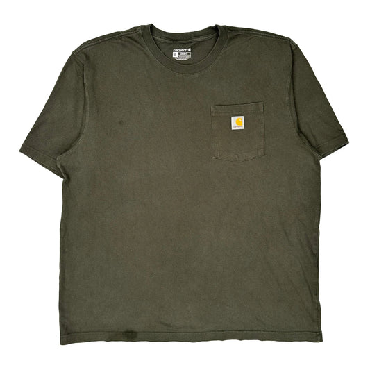 Vintage Carhartt T-Shirt - XL Green Cotton