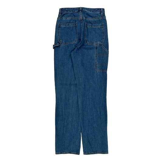 Los Angeles Playboy Double Knee Carpenter Jeans - 27W UK 8 Blue Cotton