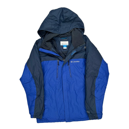 Omni-Shield Columbia Ski Jacket - Medium Blue Polyester