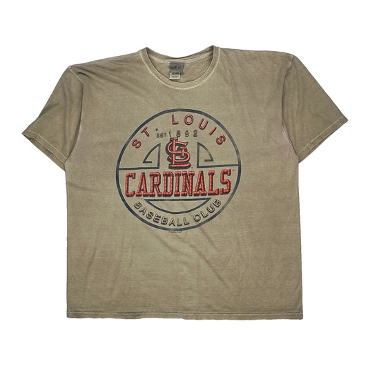 St. Louis Cardinals Mlb T-Shirt - 2XL Beige Cotton