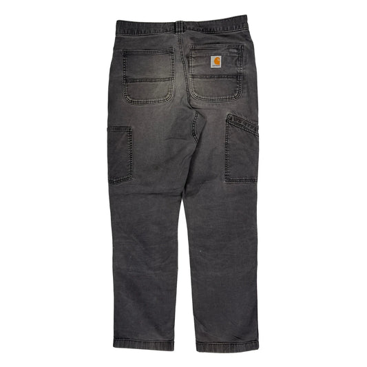 Carhartt Double Knee Carpenter Trousers - 34W 30L Grey Cotton