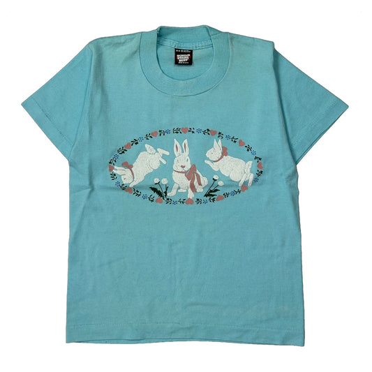 Vintage Age 10-12 Screen Stars T-Shirt - Medium Blue Cotton Blend