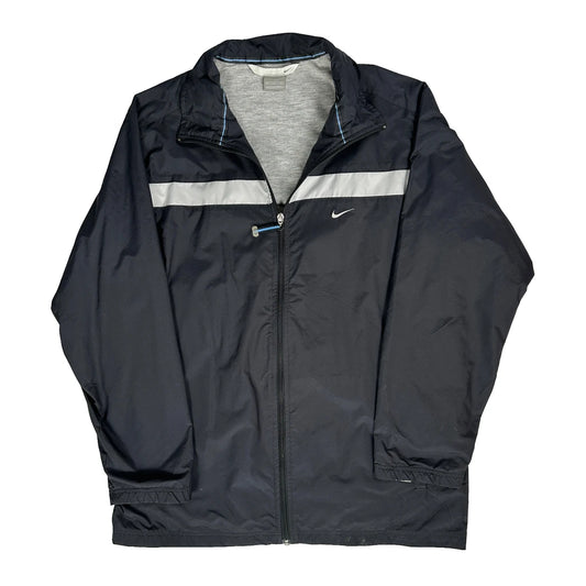 Vintage Nike Windbreaker - Medium Black Polyester