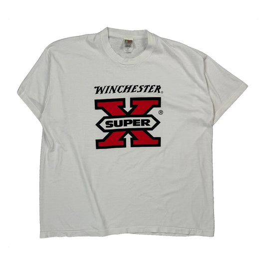 Winchester Fruit Of The Loom Graphic T-Shirt - 2XL White Cotton