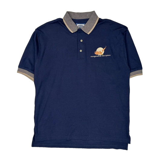 Lee Polo Shirt - Large Navy Cotton