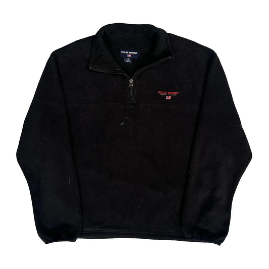 Polo Sport 1/4 Zip - XL Black Polyester