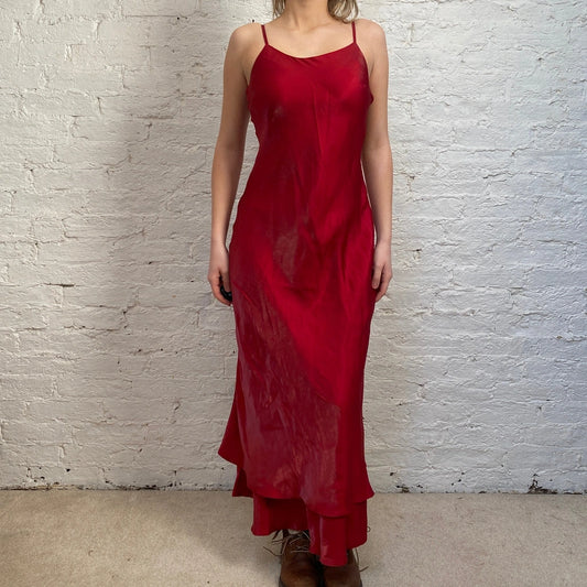 Vintage red Yessica Maxi Dress - womens small
