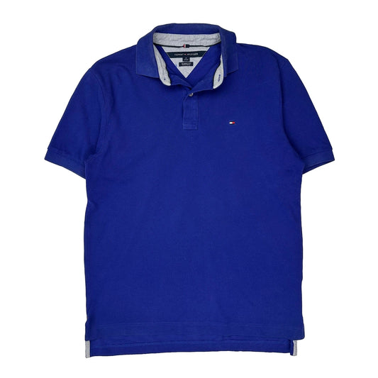 Tommy Hilfiger Polo Shirt - Medium Blue Cotton