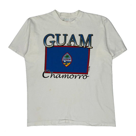 Vintage Unbranded Graphic T-Shirt - XL White Cotton