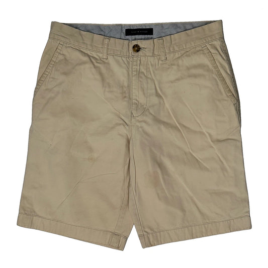 Tommy Hilfiger Chino Shorts - 34W 10L Beige Cotton