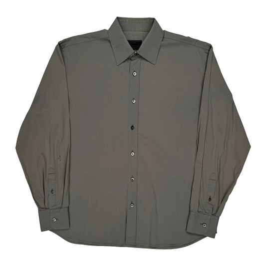 Vintage Prada Shirt - Small Grey Cotton