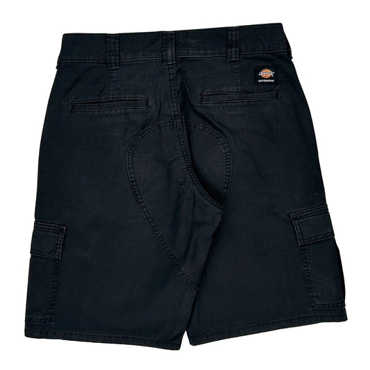 Vintage Dickies Cargo Shorts - 31W 11L Black Cotton Blend