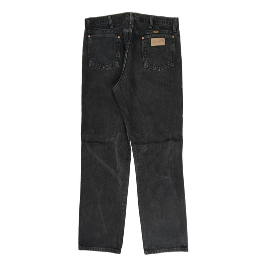 Wrangler Jeans - 33W 32L Black Cotton