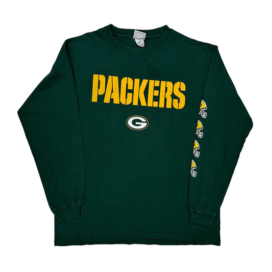 Packers Nfl Long Sleeve T-Shirt - Large Green Cotton
