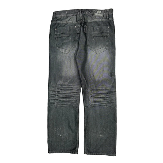 Old Skool Jeans - 38W 31L Grey Cotton Blend