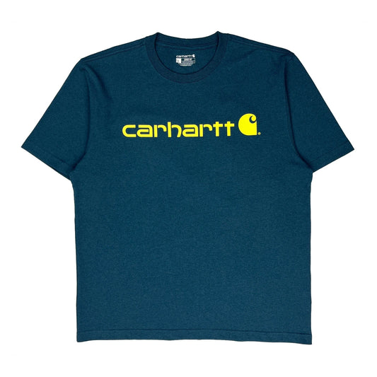 Carhartt T-Shirt - Large Blue Cotton
