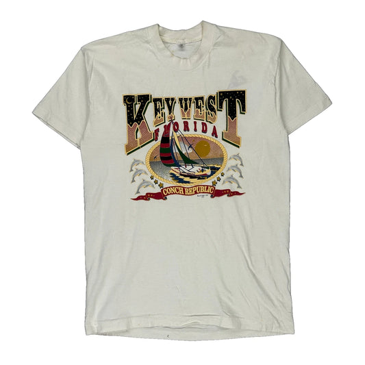 Key West Florida Unbranded Single Stitch T-Shirt - Medium Multicoloured Cotton