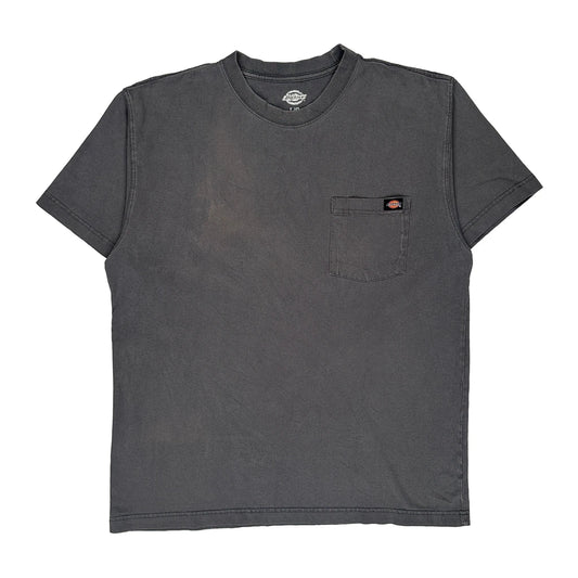 Vintage Dickies T-Shirt - Large Grey Cotton