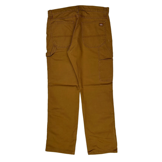 Dickies Carpenter Trousers - 32W 30L Brown Cotton