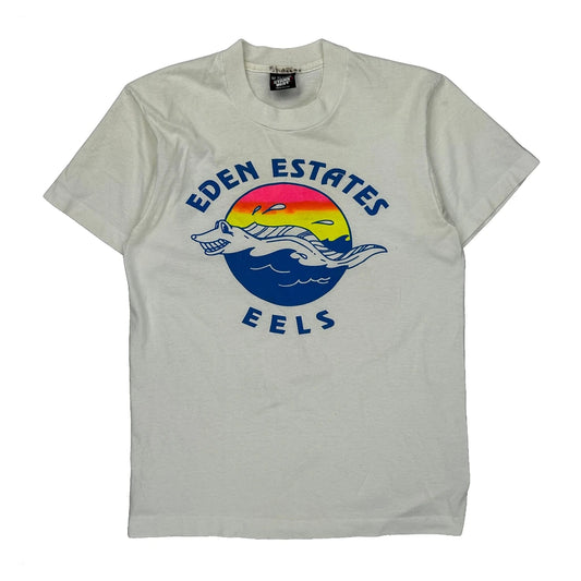 Eden Estates Eels Screen Stars Graphic T-Shirt - Medium White Cotton Blend