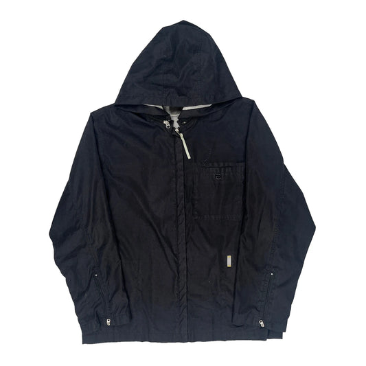 Nike Windbreaker - Large Black Polyester