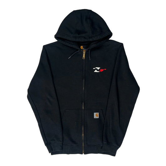 Carhartt Graphic Hoodie - Small Black Cotton Blend