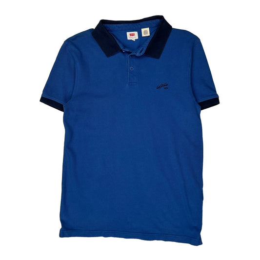 Levis Polo Shirt - Medium Blue Cotton