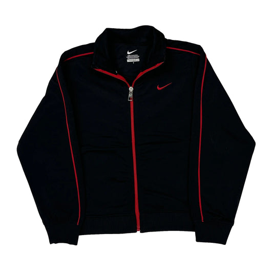 Age 7 Nike Track Jacket - Medium Black Polyester