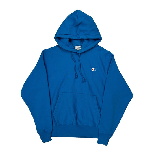 Reverse Weave Champion Hoodie - Medium Blue Cotton