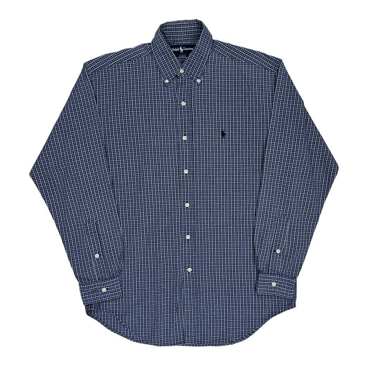 Vintage Ralph Lauren Checked Shirt - Large Blue Cotton