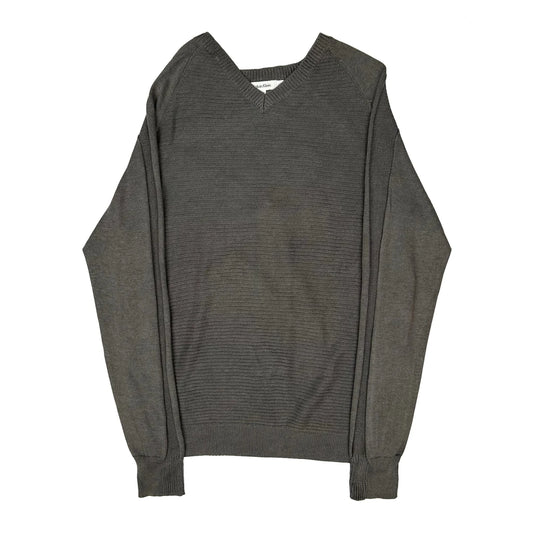 Calvin Klein Jumper - Large Grey Cotton