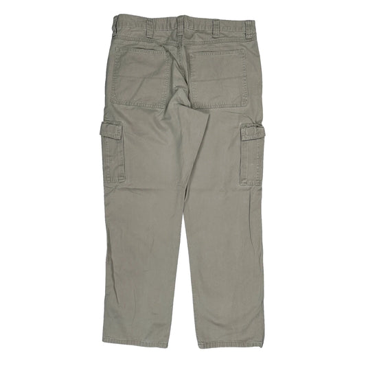 Wrangler Cargo Trousers - 36W 32L Beige Cotton