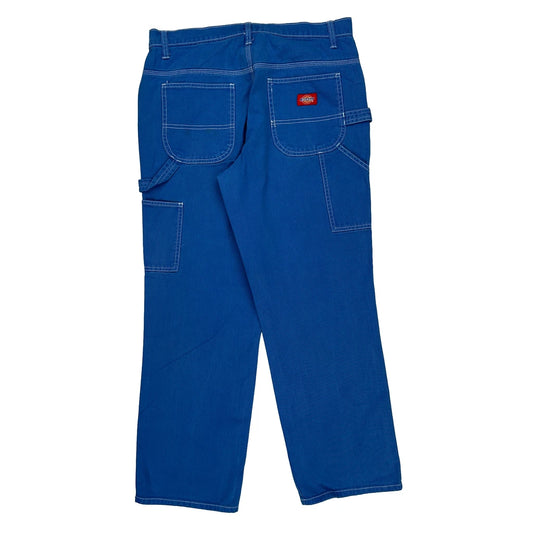 Dickies Carpenter Trousers - 29W 28L Blue Cotton