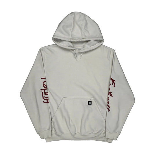 Hurley X Carhartt Spellout Hoodie - Large White Cotton Blend