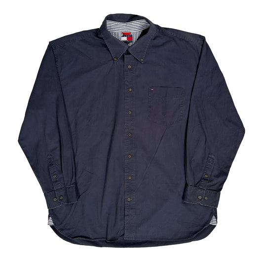Tommy Hilfiger Shirt - 2XL Navy Cotton