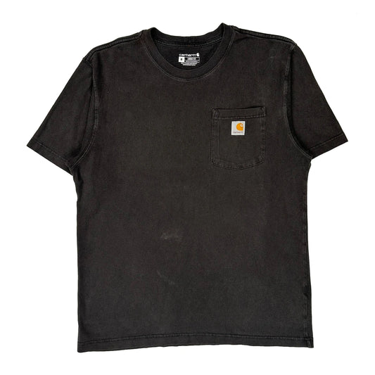 Carhartt T-Shirt - Medium Black Cotton