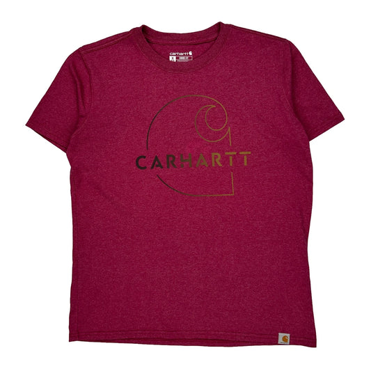 Carhartt T-Shirt - Medium Red Cotton
