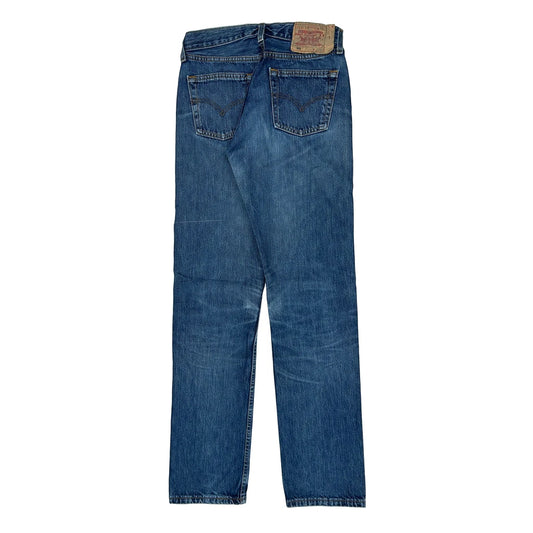 501 Levis Jeans - 28W 33L Blue Denim