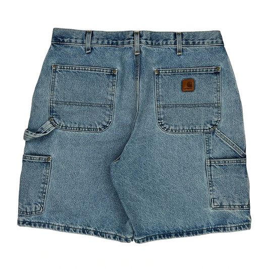 Carhartt Carpenter Shorts - 34W 9L Blue Cotton