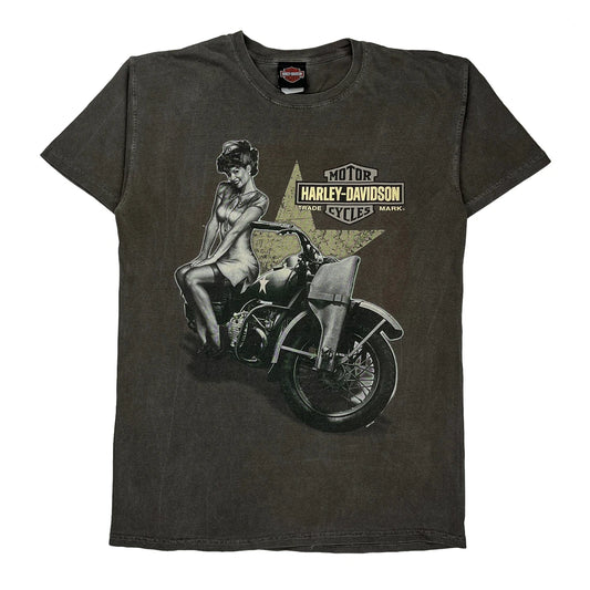 Barb'S Harley-Davidson Philadelphia, Pa Harley Davidson Graphic T-Shirt - Medium Grey Cotton