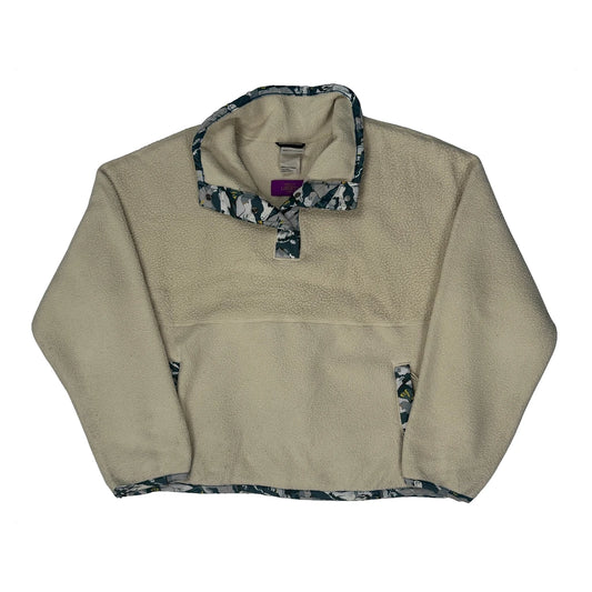 The North Face Fleece - Large Cream Polyester