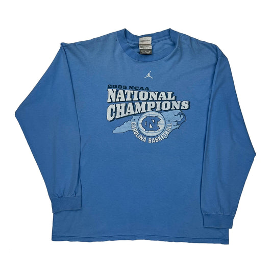 Tar Heels Nike College Long Sleeve T-Shirt - XL Blue Cotton